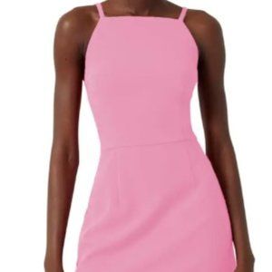 French Connection Whisper Light Sheath Minidress, Hot Pink, Barbie Dress
